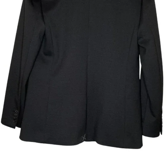 Ann Taylor Womens Tailored Career Blazer Size 8 Black Classic Timeless Office - Picture 9 of 11